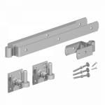 18" Double Strap Hinge Set with Adjustable Hook on Plate Galvanised for Field Gates 0304521