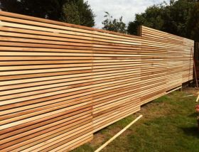 25 x 50mm No.2+Btr inc.15% no.4 Western Red Cedar PAR Eased 4 corners Slat (18mm x 44mm finished size)