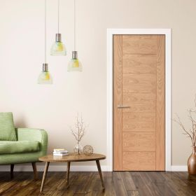 762x1981x44mm Oak Palermo Essential Internal FD30 Fire Door Door EOPAL30-FD (2'6" x6'6")