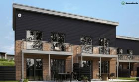 HardiePlank Fibre Cement Cladding 3600 x 180 x 8mm Midnight Black 595122