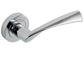Monza Lever on Rose Polished Chrome (63110) White Boxed