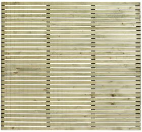 1.8mtr (w) x 1.7mtr (h) Harmony Pressure Treated Contemporary Single Slatted Fence Panel
