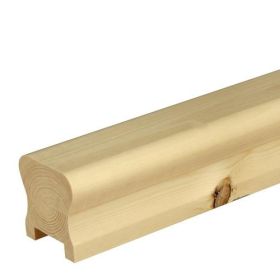 Richard Burbidge HDR Pine Handrail 2400mm Long To Suit 32mm Spindles - HDR2400/32P