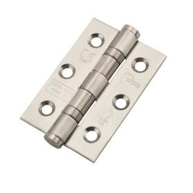 Hinge & Latch pack - Pair and half 76mm/3" Ball Bearing Hinges and latch 76mm/3" G7 steel SCP (J24104)