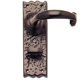 Wessex Black Antique Lock Door Handles (J37240)