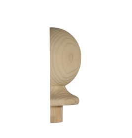 Richard Burbidge 85mm Pine Half Ball Newel Cap 85x41x106mm - NC2PHALF