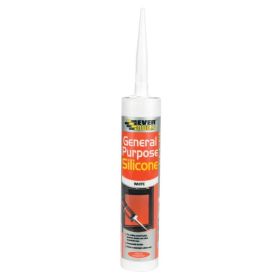 Everbuild General Purpose White Silicone Sealant C3