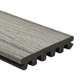 25x140mm Trex Enhance Naturals Decking board grooved for secret fixing (3.66 & 4.88m) Foggy Wharf