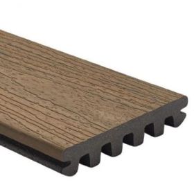 25x140mm Trex Enhance Naturals Decking board grooved for secret fixing (3.66 & 4.88m) Toasted Sand