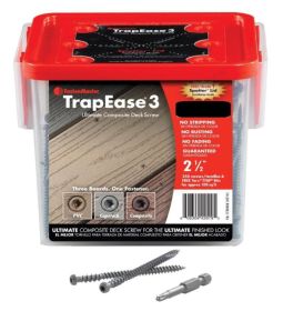 Trex fastenmaster 70mm screws Dark Grey (CS, CW) 350 per box c/w drill bit