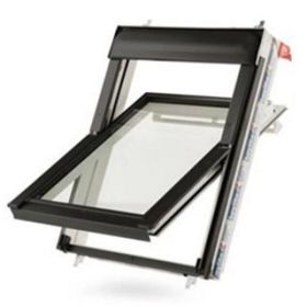 WCP 08 HT Keylite Centre Pivot Roof Window White Painted Pine Hi-Therm Glazing 1140x1180mm ** UN BOXED **