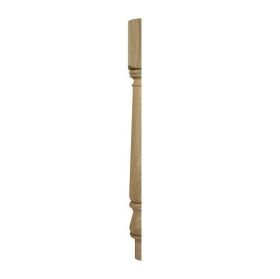 Richard Burbidge 90mm White Oak Tulip Half Newel Turning 725mm Long - WONT160HALF