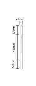 Richard Burbidge 41mm White Oak Stop Chamfer Spindle 900mm Long - WOSC090